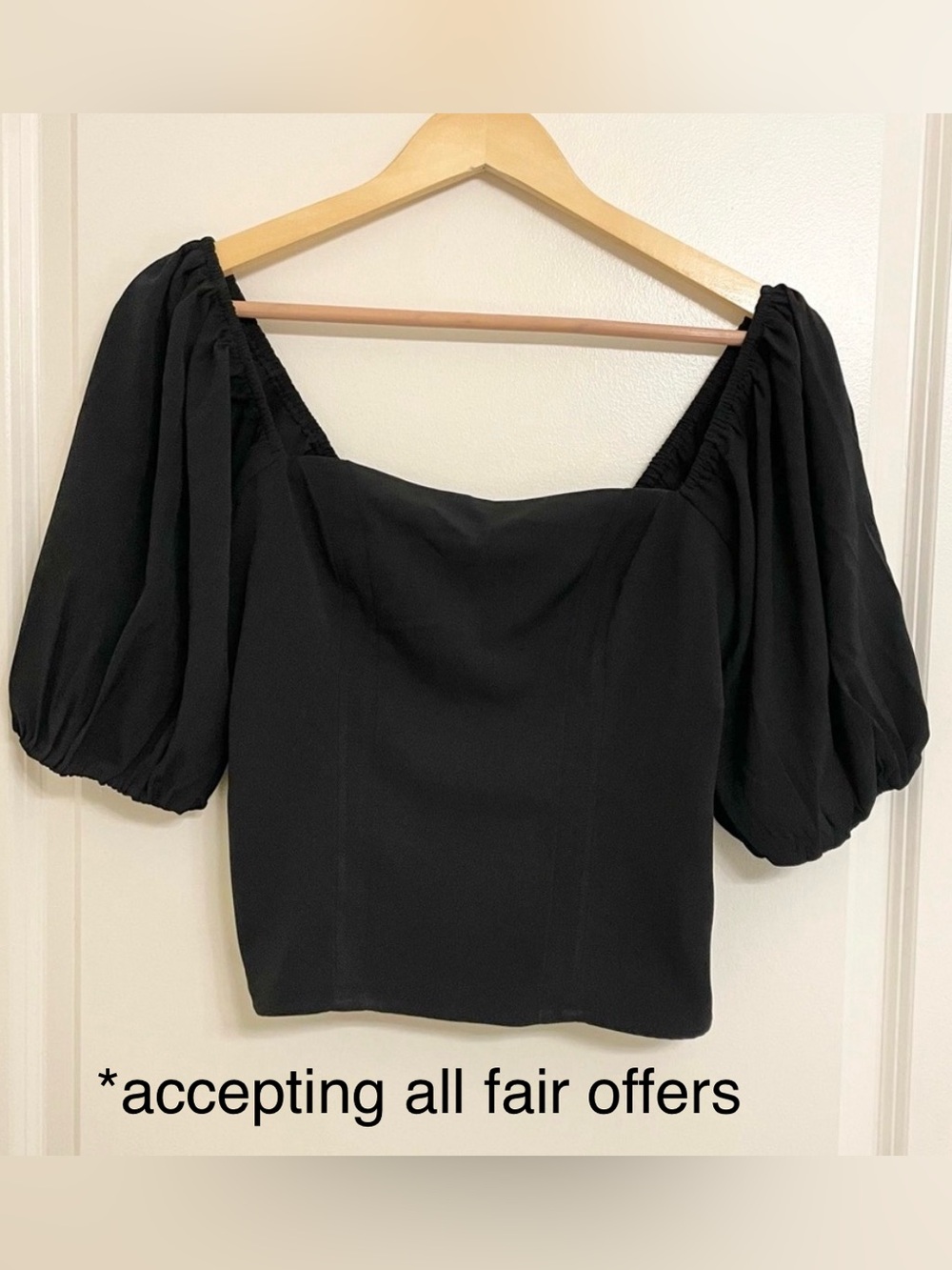 Abercrombie & Fitch Puff Sleeve Top